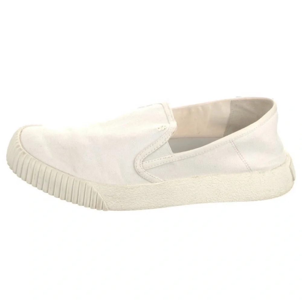 Veronica Beard White Slip-On Canvas Loafers - Picture 2 of 7